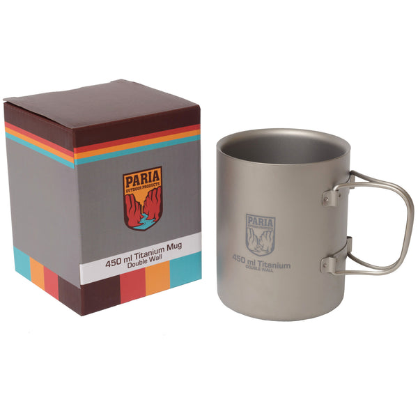 Backpacking Mug | Double-Wall Titanium Mug – Paria Outdoor 